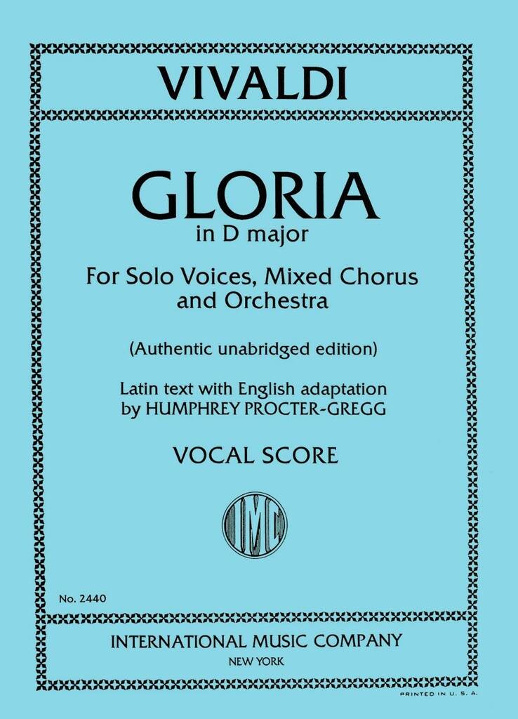 Gloria In D (Lat. - Ingl.) (H. Procter Gregg)